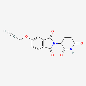 molecular formula C16H12N2O5 B8191684 Thalidomide-5-propargyl 