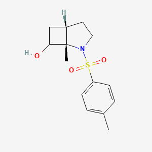 molecular formula C14H19NO3S B8191998 cis-1-Methyl-2-(toluene-4-sulfonyl)-2-aza-bicyclo[3.2.0]heptan-7-ol 