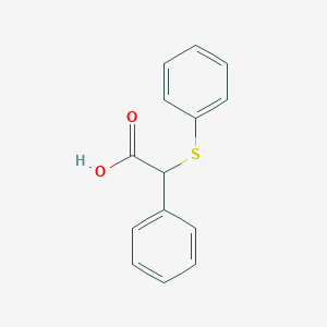 molecular formula C14H12O2S B081921 2-苯基-2-(苯硫基)乙酸 CAS No. 10490-07-0