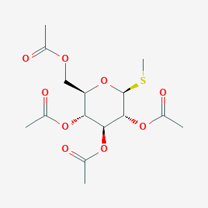 molecular formula C15H22O9S B081923 Methyl 2,3,4,6-Tetra-O-acetyl-1-thio-beta-D-glucopyranoside CAS No. 13350-45-3