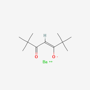 molecular formula C11H19BaO2+ B8192730 barium(2+);(Z)-2,2,6,6-tetramethyl-5-oxohept-3-en-3-olate 