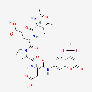molecular formula C32H38F3N5O11 B8192828 Ac-IEPD-AFC 