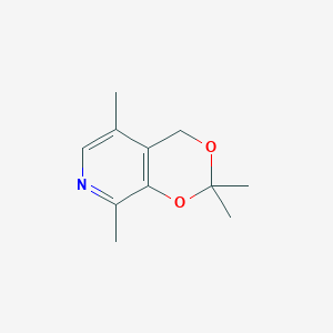 molecular formula C11H15NO2 B081929 2,2,5,8-Tetramethyl-4H-[1,3]dioxino[4,5-c]pyridine CAS No. 13462-55-0
