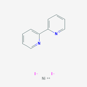 molecular formula C10H8I2N2Ni B8192917 Nickel(2+);2-pyridin-2-ylpyridine;diiodide 