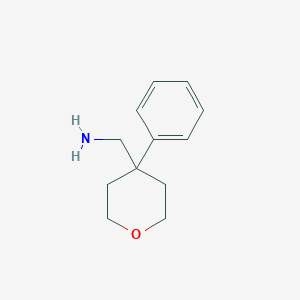 molecular formula C12H17NO B081930 (4-Phenyltetrahydro-2H-pyran-4-yl)methanamine CAS No. 14006-32-7