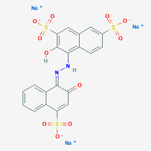 molecular formula C20H11N2Na3O11S3 B8193031 trisodium;3-hydroxy-4-[(2Z)-2-(2-oxo-4-sulfonatonaphthalen-1-ylidene)hydrazinyl]naphthalene-2,7-disulfonate 