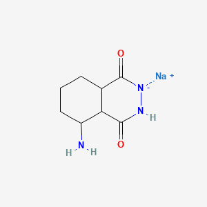 molecular formula C8H12N3NaO2 B8193080 b-D-Glucopyranoside-2-17O, methyl 