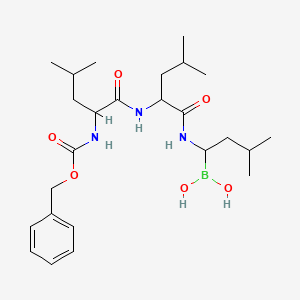 molecular formula C25H42BN3O6 B8193258 Z-Leu-Leu-Leu-B(OH)2 (MG262) 