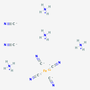 molecular formula C6H16FeN10 B081933 Tetraammonium hexacyanoferrate CAS No. 14481-29-9