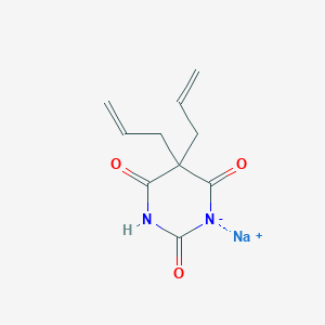 molecular formula C10H10N2Na2O3 B081945 Sodium 5,5-diallylbarbiturate CAS No. 15130-95-7