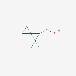 molecular formula C8H12O B8194608 Dispiro[2.0.2.1(3)]heptan-7-ylmethanol 
