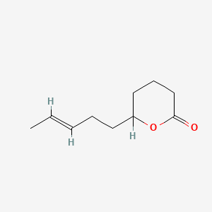molecular formula C10H16O2 B8194615 Tetrahydro-6-(3-pentenyl)-2H-pyran-2-one CAS No. 75253-68-8