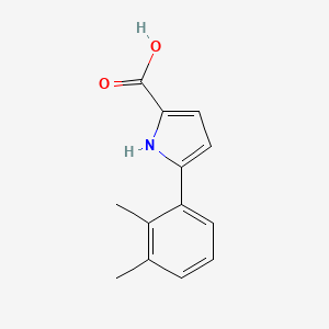 molecular formula C13H13NO2 B8194821 5-(2,3-dimethylphenyl)-1H-pyrrole-2-carboxylicacid 