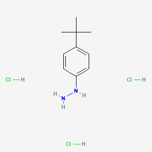 molecular formula C10H19Cl3N2 B8194878 Hydrazine, [4-(1,1-dimethylethyl)phenyl]-, hydrochloride 