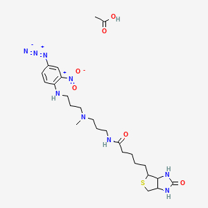 molecular formula C25H39N9O6S B8194955 Photobiotin acetate salt 