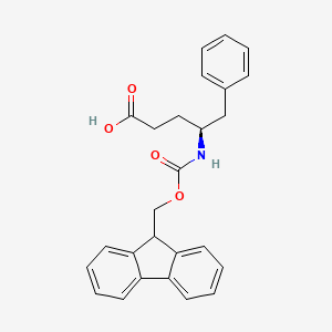 (4S)-4-({[(9H-fluoren-9-yl)methoxy]carbonyl}amino)-5-phenylpentanoic acid