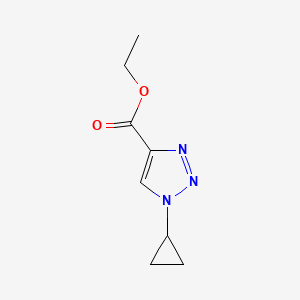 molecular formula C8H11N3O2 B8195057 Ethyl 1-Cyclopropyl-1H-1,2,3-triazole-4-carboxylate 
