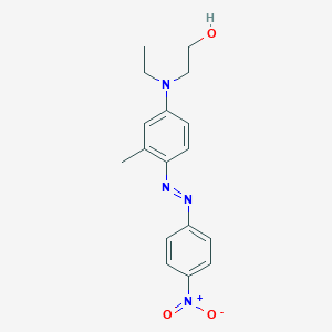 molecular formula C17H20N4O3 B081953 2-[Ethyl[3-methyl-4-[(4-nitrophenyl)azo]phenyl]amino]ethanol CAS No. 12223-49-3
