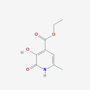 molecular formula C9H11NO4 B8195335 Ethyl 3-hydroxy-6-methyl-2-oxo-1,2-dihydropyridine-4-carboxylate 