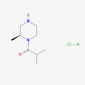 2-methyl-1-[(2S)-2-methylpiperazin-1-yl]propan-1-one;hydrochloride