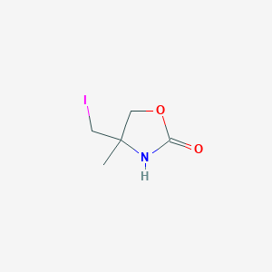 molecular formula C5H8INO2 B8195435 4-(Iodomethyl)-4-methyloxazolidin-2-one 