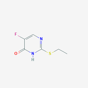 molecular formula C6H7FN2OS B8195449 4(3h)-Pyrimidinone, 2-(ethylthio)-5-fluoro- CAS No. 659-00-7