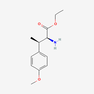 molecular formula C13H19NO3 B8195655 ethyl (2S,3R)-2-amino-3-(4-methoxyphenyl)butanoate 