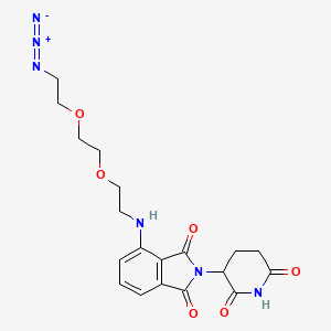 molecular formula C19H22N6O6 B8195873 Pomalidomide 4'-PEG2-azide 