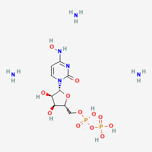 molecular formula C9H24N6O12P2 B8195887 NHC-diphosphate triammonium 