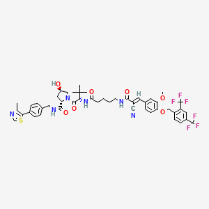 molecular formula C47H50F6N6O7S B8195978 PROTAC ERR 