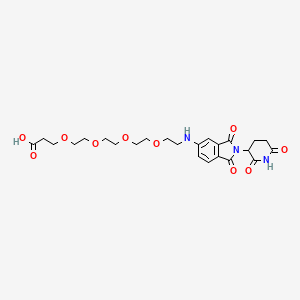 molecular formula C24H31N3O10 B8196039 Thalidomide-NH-PEG4-COOH 