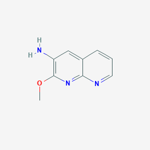 molecular formula C9H9N3O B8196103 2-Methoxy-1,8-naphthyridin-3-amine 