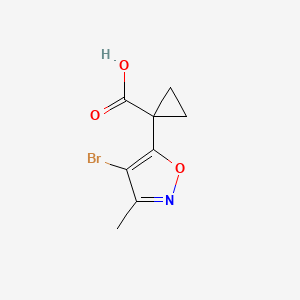 1-(4-Bromo-3-methylisoxazol-5-yl)cyclopropane-1-carboxylic acid