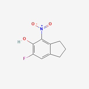 6-Fluoro-4-nitro-2,3-dihydro-1H-inden-5-ol