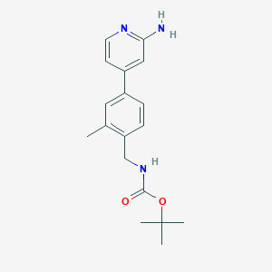 tert-Butyl (4-(2-aminopyridin-4-yl)-2-methylbenzyl)carbamate
