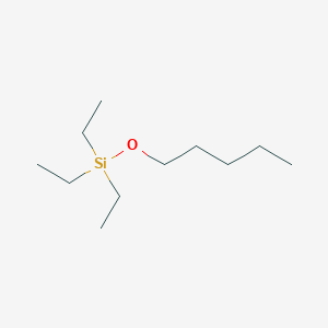 molecular formula C11H26OSi B081964 Triethyl(pentyloxy)silane CAS No. 14629-52-8