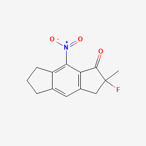 2-Fluoro-2-methyl-8-nitro-3,5,6,7-tetrahydro-s-indacen-1(2H)-one