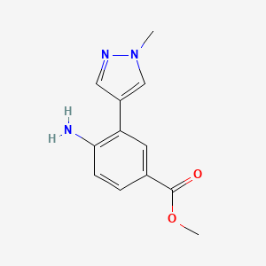 Methyl 4-amino-3-(1-methyl-1H-pyrazol-4-yl)benzoate