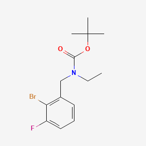 molecular formula C14H19BrFNO2 B8196472 tert-Butyl 2-bromo-3-fluorobenzyl(ethyl)carbamate 