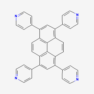 molecular formula C36H22N4 B8197076 1,3,6,8-Tetra(pyridin-4-yl)pyrene 