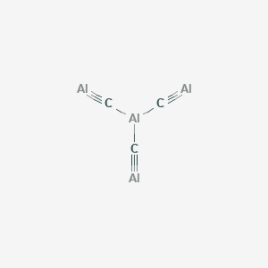 molecular formula C3Al4 B081972 Tris(alumanylidynemethyl)alumane CAS No. 12656-43-8