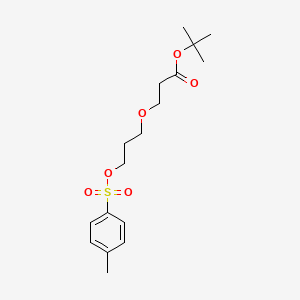 molecular formula C17H26O6S B8197266 Tert-butyl 3-(3-(tosyloxy)propoxy)propanoate 