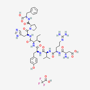 molecular formula C52H72F3N13O14 B8197437 Angiotensin II human TFA 