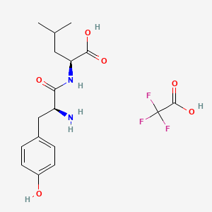 molecular formula C17H23F3N2O6 B8197443 Tyrosylleucine TFA 