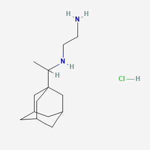 molecular formula C14H27ClN2 B8198238 N'-[1-(1-adamantyl)ethyl]ethane-1,2-diamine;hydrochloride CAS No. 1431698-05-3