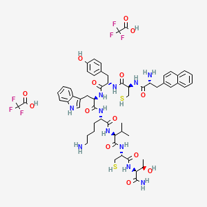 molecular formula C58H73F6N11O14S2 B8198247 Angiopeptin TFA 