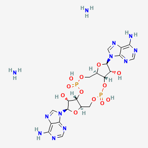 molecular formula C20H30N12O12P2 B8198295 c-di-AMP diammonium 