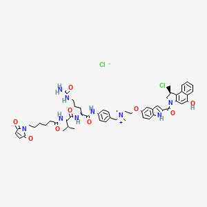 molecular formula C54H65Cl2N9O9 B8198320 MC-Val-Cit-PAB-duocarmycin chloride 