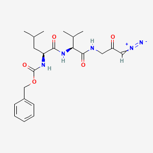 molecular formula C22H31N5O5 B8199050 Z-Lvg-chn2 