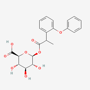 molecular formula C21H22O9 B8199125 Fenoprofen acyl-beta-D-glucuronide 
